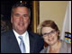 Secretary Spellings with Governor Bush at the National Assessment Governing Board meeting in Washington, D.C., where Governor Bush was sworn in as a member of the board.