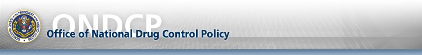 Office of National Drug Control Policy banner