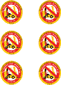 Six Spanish-English stickers per page forkllift sticker thumbnaill:  No operators  under 18 years of age - it's the law