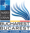 Logo: NATO Bucharest Summit, April 2-4, 2008