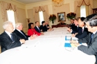 Secretary Rice meets with Quint Ministerial at the Waldorf Astoria. State Dept. photo/Michael Gross. 