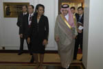 Secretary Rice and Saudi Foreign Minister Al Faisal [State Dept. Photo].