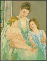"Young Mother and Two Children" (1908), by Mary Cassatt. Oil on canvas. Gift of an anonymous donor.