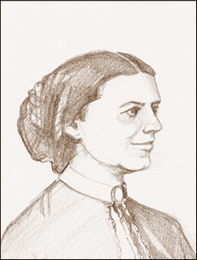 Drawing of Clara Barton
