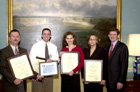 June 17, 2003, Washington, D.C.: Under Secretary for Political Affairs Marc Grossman presents Doors to Diplomacy award to studsents and coaches of East Noble High School. State Department Photo by Franklin Jones.