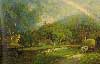 -The Rainbow in the Berkshire Hills- by George Inness