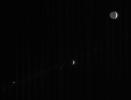 Four of Saturn's many and varied moons crowd this single frame from 
Cassini