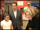 Secretary Spellings and California Governor Arnold Schwarzenegger visit with students and teachers at Otay Elementary School in San Diego, California.