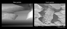 Mars Particle and Terrestrial Soil, Compared Microscopically