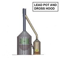 Lead Pot and Dross Hood