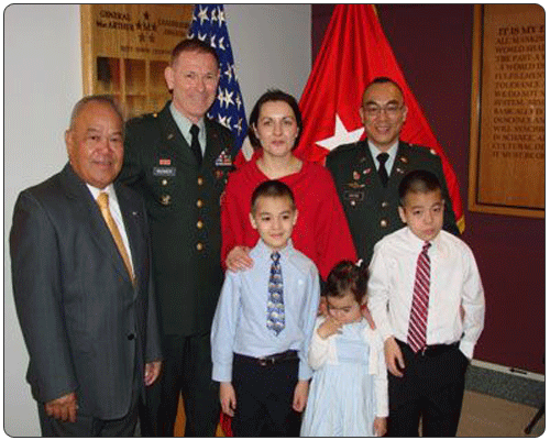 Lt. Col. Castro with Res. Rep and family