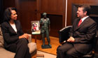 Secretary meets with King Abdullah in Jordan on Sunday, March 30, 2008. [Photo credit: Yousef Allan] 