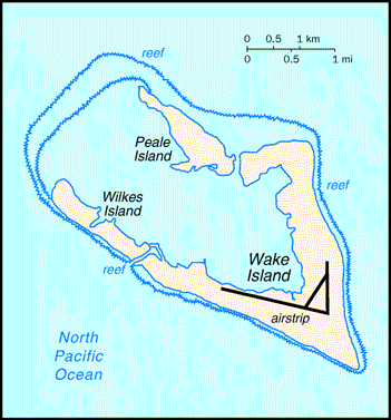 Wake Atoll map