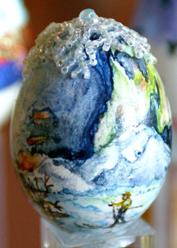 Painted egg by Diane Gill, Anchorage, AK