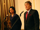 ecretary of State Condoleezza Rice and Ukrainian President Victor Yushchenko answer questions from the media following their Dec. 7 meeting in Kiev. 