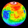Martian Temperatures Measured by the Thermal Emission Spectrometer (TES). Isidis Planitia View