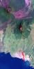 Nyiragongo Volcano, Congo, Map View with Lava, Landsat / ASTER / SRTM