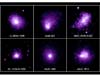 These six galaxy clusters are among 38 that scientists observed with Chandra to help determine the Hubble constant.  The clusters’ distances range from 1.4 to 9.3 million light years from Earth.