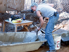 Image of Casie, working at a construction site