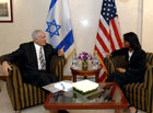 Secretary Rice meeting with Likud Chairman Benjamin Netanyahu at David Citadel Hotel Jerusalem. 