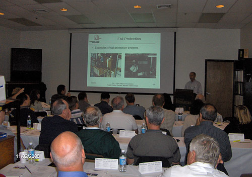 ITA members and staff instructed more than 30 government representatives at the Industrial Truck Best Practices Seminar presented by the OSHA and Industrial Truck Association Alliance on November 2, 2006