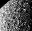 Rhea - icy cratered surface