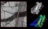 Three dimensional view of Double Ridges on Europa