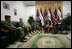 Vice President Dick Cheney meets with Iraqi Lieutenant General Abboud, commanding general for the Baghdad security plan, and Iraqi military officers Wednesday, May 9, 2007, in Baghdad. 