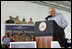 Vice President Dick Cheney delivers remarks, Friday, May 11, 2007, to U.S. troops aboard the aircraft carrier USS John C. Stennis in the Persian Gulf. 