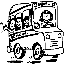 Drawing of children on schoolbus with link to field trip information.