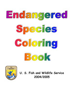 Cover of and link to Endangered Species Coloring Book