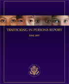 Cover of the Trafficking in Persons Report June 2007.