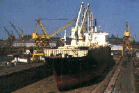 Ship in Dry Dock
