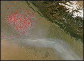 Fires, Haze in Northwest India