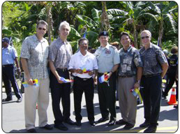 Ribbon Cut. [Photo Credit: Joseph Bonfiglio, U.S. Army Photographer, USACOE, Ft. Shafter, HI]