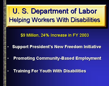 Image Showing DOL Measures for Helping Workers with Disabilities. Click for Text Version.