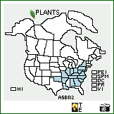 Distribution of Asplenium bradleyi D.C. Eaton. . Image Available. 