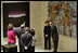 Mrs Laura Bush participates in a tour of the Contemporary Turkish Painting Exhibit Friday January 18, 2007, at the Federal Reserve in Washington, D.C. Mrs. Bush is accompanied on the tour by Nabi Sensoy, Turkish Ambassador to the United States, his wife Gulgun Sensoy, and Mrs. Nancy Brinker, Chief of Protocol of the United States. The tour was led by Dr. Ben Bernanke, Federal Reserve Chairman, and Stephen Phillips, Federal Reserve Fine Arts Director.