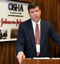 OSHA's Acting Assistant Secretary Jonathan L. Snare gives opening
