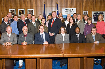 Group photo of the November 2006 OSHA Challenge Administrators’ Meeting attendees