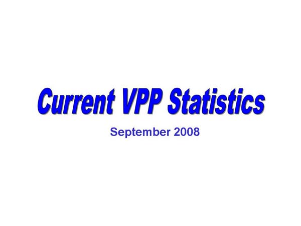 Current VPP Statistics