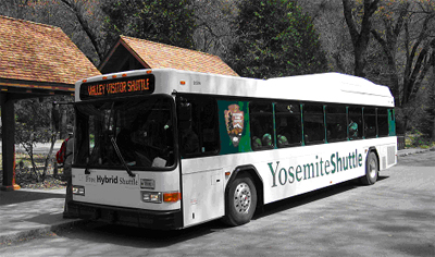 Yosemite Valley Hybrid Shuttle Bus