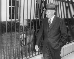 Eisenhower with dog Heidi