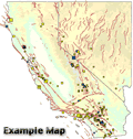 California-Nevada Map