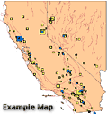 California-Nevada Map