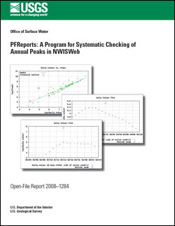 PFReports: A program for systematic checking of annual peaks in NWISWeb