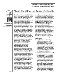 Picture of About the Office on Women's Health Fact Sheet