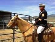 One of the few, the proud…one of Nevada’s newest members of the US Marine Corps Mounted Color Guard.