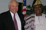 Former President of Benin, Mr. Soglo and USADF Preisdent Lloyd Pierson