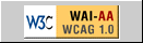 Level Double-A conformance icon, W3C-WAI Web Content Accessibility Guidelines 1.0